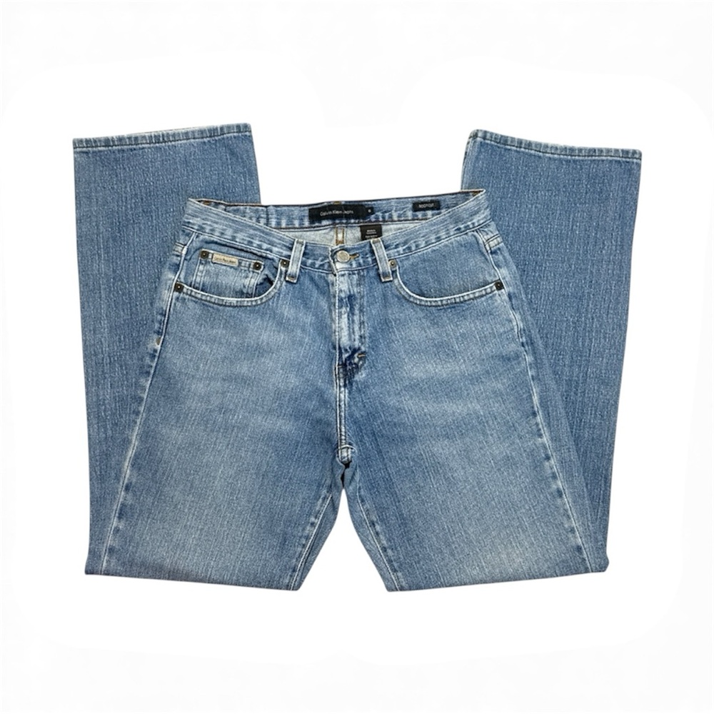 Calvin Klein Stretch Bootcut Jeans Size 6 L30 Medium Wash